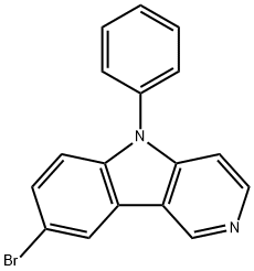 8-溴-5-苯基-5H-吡啶并[4,3-B]吲哚 结构式