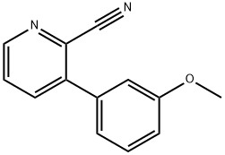 3-(3-Methoxyphenyl)picolinonitrile Struktur