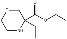3-乙基吗啉-3-甲酸乙酯, 1305287-88-0, 结构式