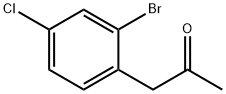 1-(2-BroMo-4-chlorophenyl)propan-2-one Struktur
