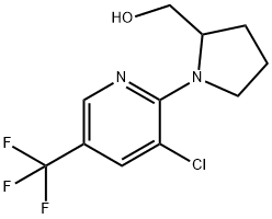 [1-(3-氯-5-三氟甲基-吡啶-2-基)-吡咯烷-2-基]-甲醇, 1306120-26-2, 结构式