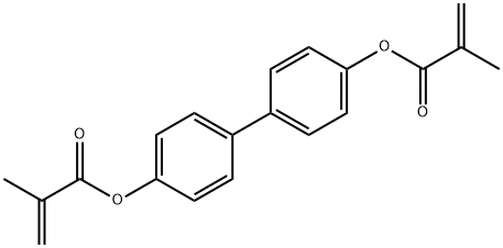 [1,1'-biphenyl]-4,4'-diyl bis(2-Methylacrylate) 化学構造式