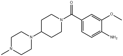 (4-aMino-3-Methoxyphenyl)(4-(4-Methylpiperazin-1-yl)piperidin-1-yl)Methanone 结构式