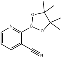 3-氰基吡啶-2-硼酸频哪醇酯, 1309981-31-4, 结构式