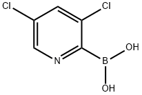 3,5-DICHLOROPYRIDINE-2-BORONIC ACID Structure