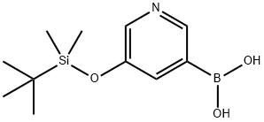 5-([tert-Butyl(diMethyl)silyl]oxy)pyridine-3-boronic acid Struktur