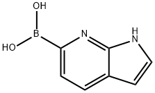 1H-PYRROLO[2,3-B]PYRIDINE-6-BORONIC ACID Structure
