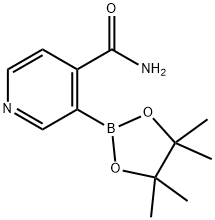 4-CarbaMoylpyridine-3-boronic acid pinacol ester Structure