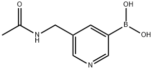 5-[(AcetylaMino)Methyl]pyridine-3-boronic acid Structure