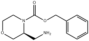 (3S)-3-(氨基甲基)-4-吗啉羧酸苄酯, 1312161-61-7, 结构式