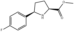 Methyl 5-(4-fluorophenyl)pyrrolidine-2-carboxylate Struktur