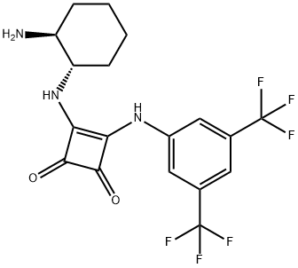 3-[[(1S,2S)-2-aMinocyclohexyl]aMino]-4-[[3,5-bis(trifluoroMethyl)phenyl]aMino]-3-Cyclobutene-1,2-dione Structure