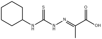 (2E)-2-[2-[(CyclohexylaMino)thioxoMethyl]hydrazinylidene]propanoic Acid Structure
