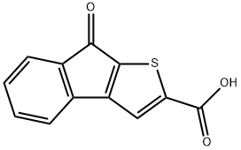 8-oxo-8H-indeno[2,1-b]thiophene-2-carboxylic acid Struktur