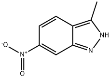 3-甲基-6-硝基-2H-吲唑 结构式