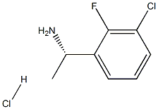 (S)-1-(3-氯-2-氟苯基)乙胺盐酸盐, 1313593-59-7, 结构式