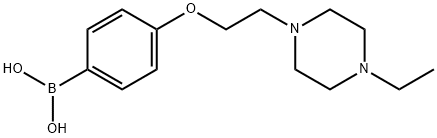 4-(2-(4-ethylpiperazin-1-yl)ethoxy)phenylboronic acid Struktur