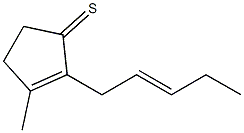 2-Cyclopentene-1-thione, 3-Methyl-2-(2Z)-2-penten-1-yl-