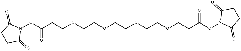 alpha, oMega-DisucciniMidyl triethylene glycol Structure