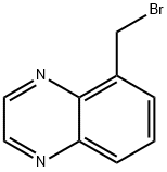 5-(broMoMethyl)quinoxaline Structure