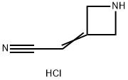2-(azetidin-3-ylidene)acetonitrile (hydrochloride) Struktur