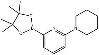 6-(PIPERIDIN-1-YL)PYRIDINE-2-BORONIC ACID PINACOL ESTER Structure