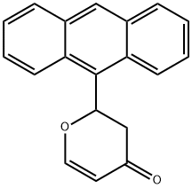 2-(Anthracen-9-yl)-2H-pyran-4(3H)-one 化学構造式
