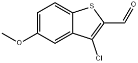 3-氯-5-甲氧基苯并[B]噻吩-2-甲醛 结构式