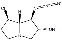 (1R,2R,7R,7aS)-1-Azido-7-chlorohexahydro-1H-pyrrolizin-2-ol Structure