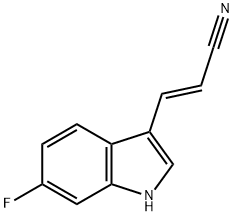 (E)-3-(6-fluoro-1H-indol-3-yl)acrylonitrile Structure