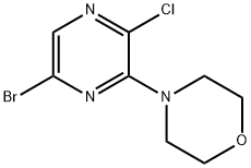 4-(6-BroMo-3-chloropyrazin-2-yl)Morpholine Struktur