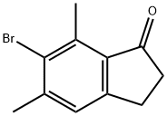 6-溴-5,7-二甲基-2,3-二氢-1H-茚-1-酮, 131750-27-1, 结构式