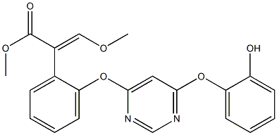 (E)-Methyl 2-(2-((6-(2-hydroxyphenoxy)pyriMidin-4-yl)oxy)phenyl)-3-Methoxyacrylate Structure