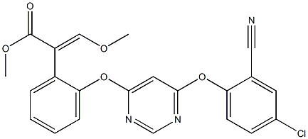 (E)-Methyl 2-(2-((6-(4-chloro-2-cyanophenoxy)pyriMidin-4-yl)oxy)phenyl)-3-Methoxyacrylate Structure