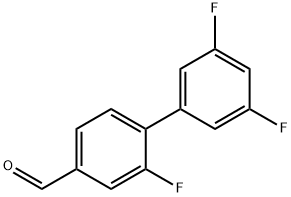 2,3',5'-Trifluoro-[1,1'-biphenyl]-4-carbaldehyde Structure