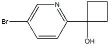 1-(5-溴吡啶-2-基)环丁醇, 1319256-44-4, 结构式