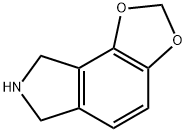 7,8-ジヒドロ-6H-[1,3]ジオキソロ[4,5-E]イソインドール HYDROCHLORIDE 化学構造式