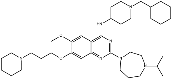 N-[1-(シクロヘキシルメチル)-4-ピペリジニル]-2-[ヘキサヒドロ-4-(1-メチルエチル)-1H-1,4-ジアゼピン-1-イル]-6-メトキシ-7-[3-(1-ピペリジニル)プロポキシ]-4-キナゾリンアミン