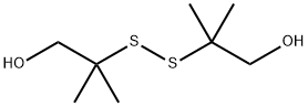 2,2'-Dithiobis[2-Methyl-1-propanol] Structure