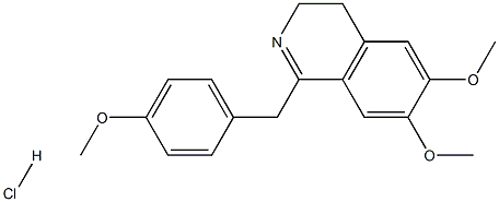 3,4-Dihydro-6,7-diMethoxy-1-(p-Methoxybenzyl)isoquinoline Hydrochloride Structure