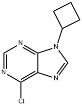 6-Chloro-9-cyclobutyl-9H-purine Structure