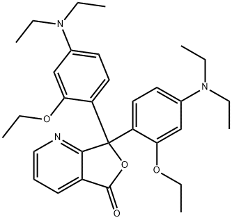 3,3-二(4-二乙基氨基-2-乙氧基苯基)-4-氮杂苯酞, 132467-74-4, 结构式