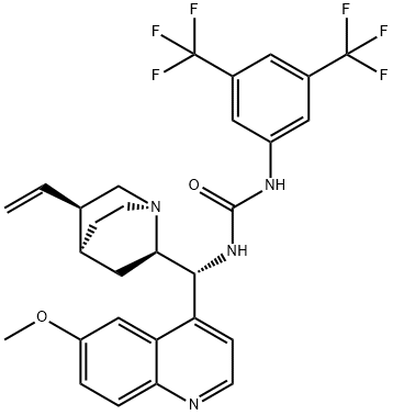 N-[3,5-bis(trifluoroMethyl)phenyl]-N'-[(9R)-6'-Methoxycinchonan-9-yl]-Urea Struktur