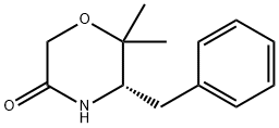(5S)-6,6-二甲基-5-苄基-3-吗啉酮 结构式