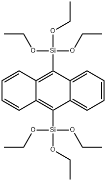 9,10-anthracenediylbis[triethoxysilane] Structure