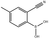 2-氰基-4-甲基苯基硼酸, 1328882-30-9, 结构式