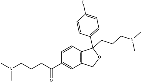 西酞普兰二甲氨基丁酮, 1329745-98-3, 结构式
