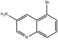 5-ブロモキノリン-3-アミン 化学構造式