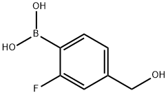 (2-氟-4-(羟甲基)苯基)硼酸,1331945-14-2,结构式