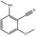 2-Methoxy-6-(MethylaMino)benzonitrile Struktur